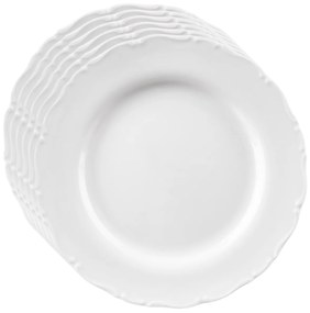 Orion Set de farfurii superficiale din porțelanMona rim 6 buc, 24,5 cm