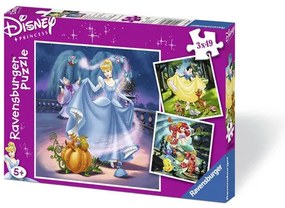 PUZZLE ALBA CA ZAPADA, CENUSAREASA SI ARIEL, 3X49 PIESE (RVSPC09339)