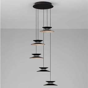 Lustra cu 5 pendule LED design modern Morfi