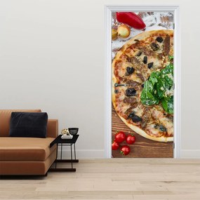 Fototapet pentru ușă - Pizza (95x205cm)