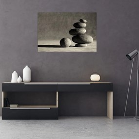 Tablou - Pietre gri (90x60 cm)