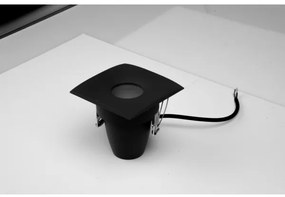 Corp de iluminat încastrat pentru baie ROMOLO 1xGU10/50W/230V IP65 negru Azzardo AZ5392