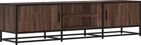 vidaXL Dulap TV, stejar maro, 160x35x41 cm, lemn prelucrat și metal