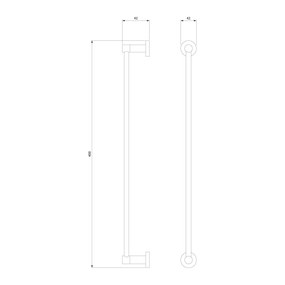 Omnires Modern Project bara alb MP60214WM