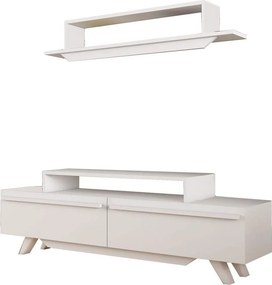 Mobilier living 505CRL1903, alb, PAL melaminat, 2 piese