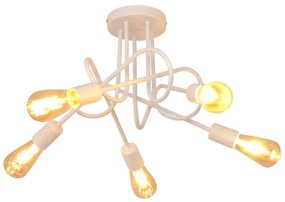 Lustră aplicată pentru copii OXFORD 5xE27/15W/230V alb