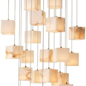 Lustra LUX cu 25 de pendule suspendate Duboce