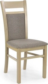 Scaun GERARD 2, gri/stejar sonoma, stofa clasica/lemn de fag, 44x55x97