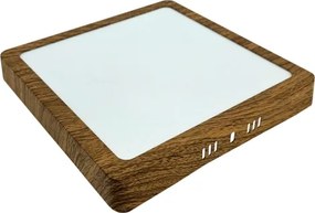 Plafonieră LED BLOCK LED/18W/230V 4200K 22x22 cm maro