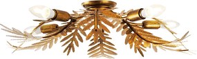 Plafonieră inteligentă vintage aurie 70 cm incl. 5 WiFi B35 - Botanica