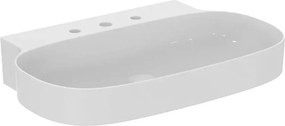 Lavoar suspendat Ideal Standard Atelier Linda-X alb lucios 75 cm cu 3 orificii baterie