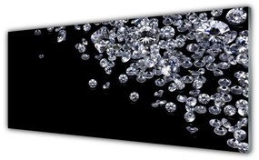 Tablouri acrilice Diamante Art Negru Gri Alb