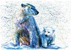 Tapet autoadeziv urși polari