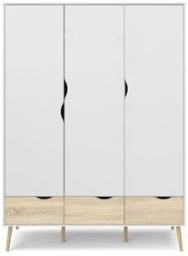 Șifonier Tvilum Oslo, 147x200 cm, alb-natural