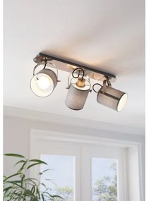 Eglo 98141 - Plafonieră cu spoturi VILLABATE 3xE27/10W/230V