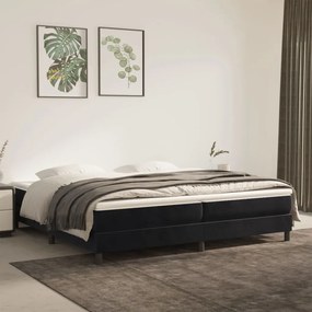 3120792 vidaXL Cadru de pat box spring, negru, 200x200 cm, catifea