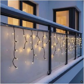 Ghirlandă LED pentru exterior 50xLED/3x0,4m IP44 alb cald