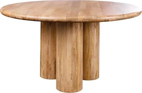 Masa rotunda ART DECO 140cm lemn masiv de mango natural