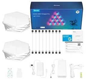 SET 10x corp de iluminat LED Govee Glide Hexa Pro LED Smart RGBIC Wi-Fi