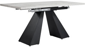 Masă de luat extensibilă, Negru+Gri | Aosom Romania