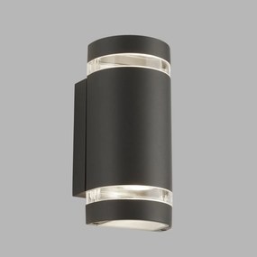 Aplica perete exterior IP44 Up and Down Sheffield gri inchis