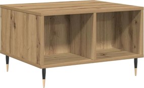 vidaXL Măsuță cafea, stejar artizanal, 60x50x36,5 cm, lemn prelucrat