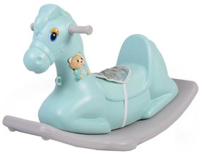 Calut balansoar pentru copii NOVOKIDS ™ Napoleon Horsee , Cu jucarie muzicala detasabila, Platforma de balansare, Dimensiuni 80x50x40 cm, max 50 kg,