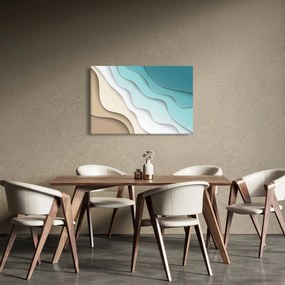 Tablou abstract cu plaja mării (90x60 cm)