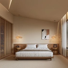 Lustră pe cablu Immax 08290L SOMBRERO 1xE27/40W/230V d. 80 cm ratan