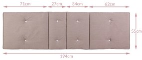 Deuba Perna de lounge - culoare crem
