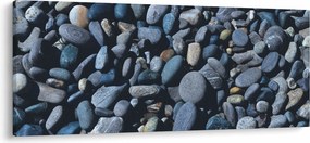 Tabloul cu pietre pe plajă (120x50 cm)