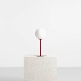 Veioza moderna rosie minimalista din metal Pinne