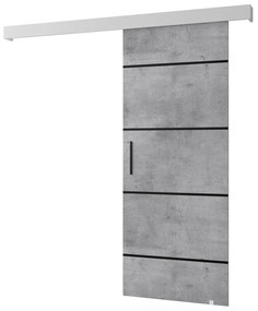 Uși culisante 90 cm Sharlene IV (beton + alb mat + negru). 1043738