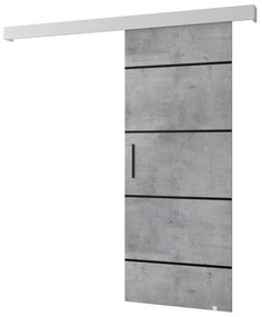 Zondo Uși culisante 90 cm Sharlene IV (beton + alb mat + negru). 1043738