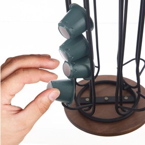 Suport pentru capsule de cafea negru Radka – Orion