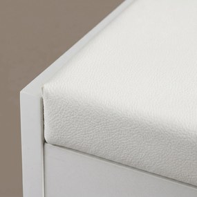 HOMCOM Set Masă de Toaletă cu Oglindă și 5 Sertare și Taburet de Machiaj Tapițat, 97,2x44,5x136,5 cm, Alb | Aosom Romania