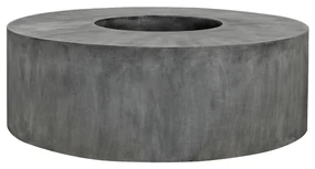 Ghiveci rotund cu scaune Jumbo, gri, dimensiuni multiple - ghivece ceramice Mărime: - v. 47.5 cm, ⌀ 140 cm