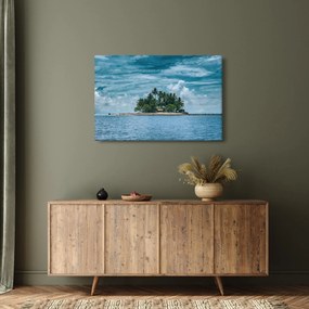 Tablou insula în mare (90x60 cm)