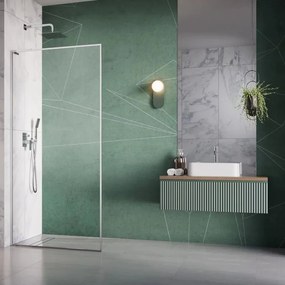 Paravan de dus tip Walk-in Radaway Modo F SL II crom-transparent 110 cm sticla securizata 8 mm stanga