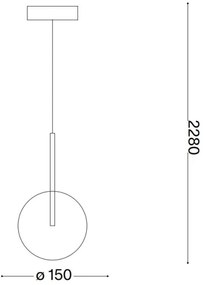 Lustră LED pe cablu Ideal Lux EQUINOXE 1xG4/2W/230V auriu