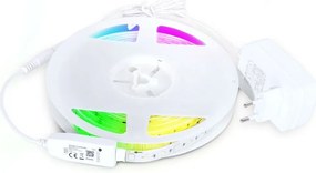 Banda LED RGB reglabilă 5m, 24W, 230V, 3000-6000K, Wi-Fi Tuya