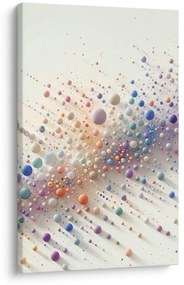 Tablou dans abstract cu bile curcubeu
