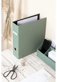 Organizator verde pentru documente din carton Archie Canvas Paper Laminate – Bigso