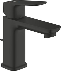 Baterie lavoar Grohe Cubeo S monocomanda finisaj negru mat cu ventil Pop-Up