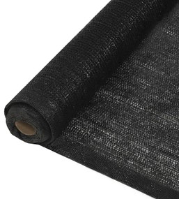 Plasa protectie vizuala, negru, 1,5x10 m, HDPE Negru, 1.5 x 10 m