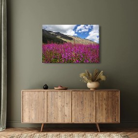 Tablou sceneriei cu lunca montană (90x60 cm)