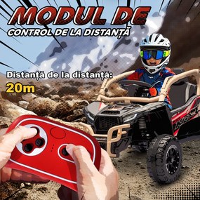 AIYAPLAY ATV Electric pentru Copii 3-8 Ani 12V cu Licență KAWASAKI, Motor Dublu, Telecomandă și Muzică, Galben | Aosom Romania