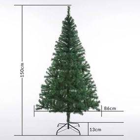 Deuba Brad artificial de Craciun 150 cm + sir de lumini