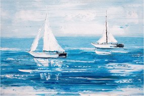 Tablou - Pictură yacht pe mare (90x60 cm)