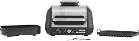 Gratar electric Ninja Foodi MAX PRO AG651EU, 2460W, 3.8L, Functie gratar si Air fryer, Cyclonic Air, Smart Cook, Negru/inox